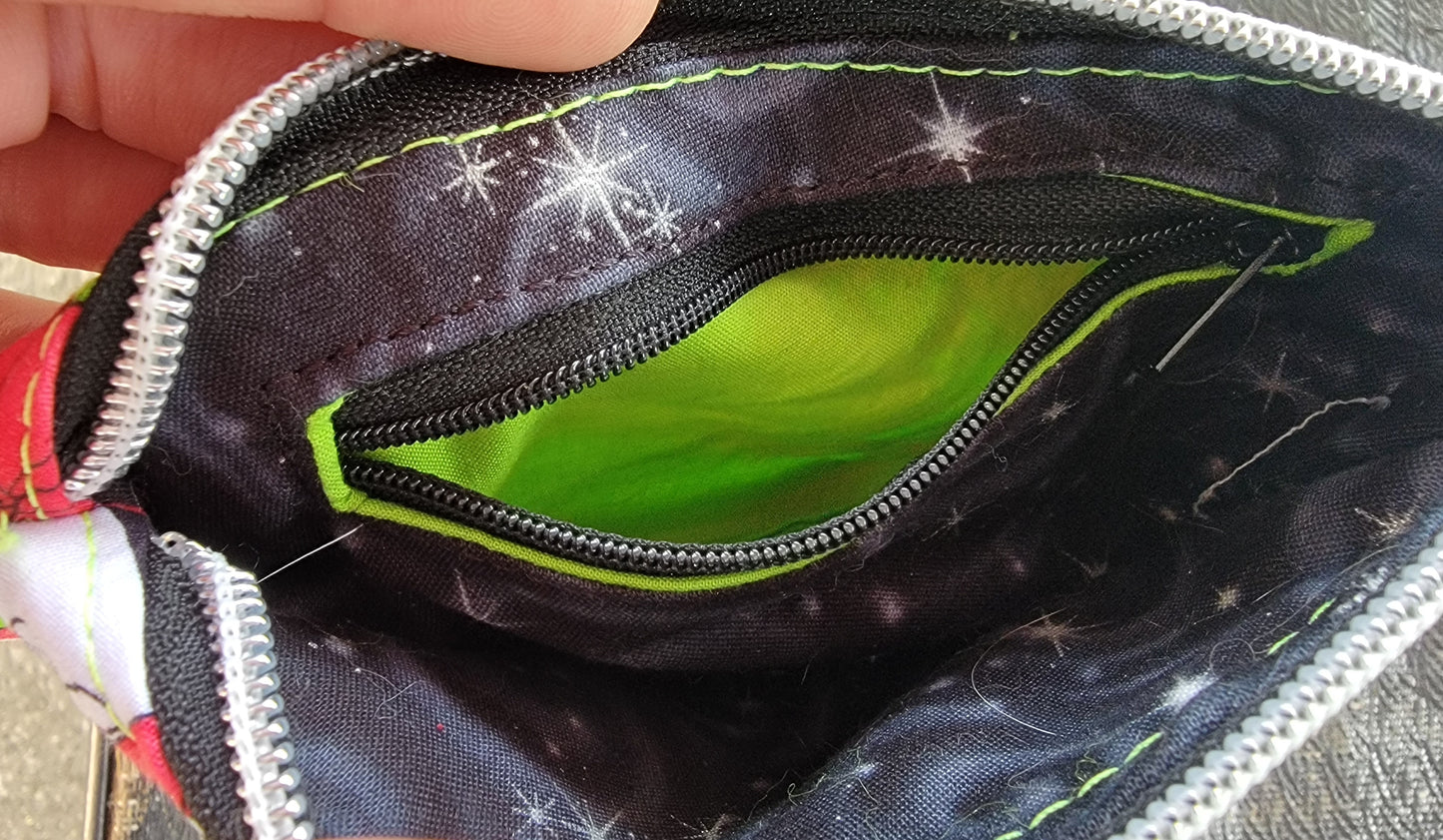 Beetlejuice Flower Coffin Zip Pouch