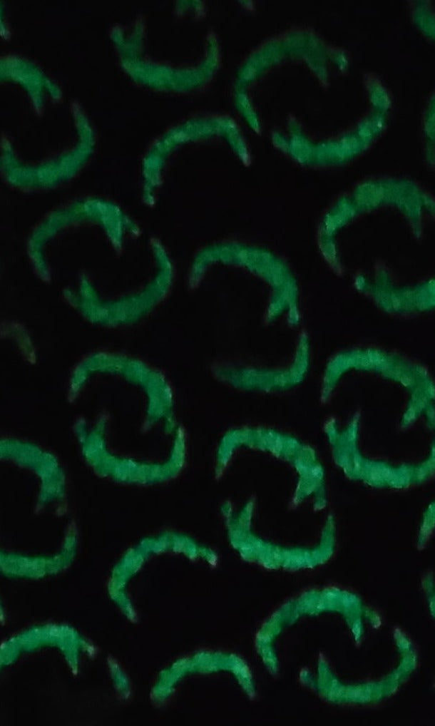 Vampire Fang Glow in the Dark Coffin Shaped Christmas Stocking