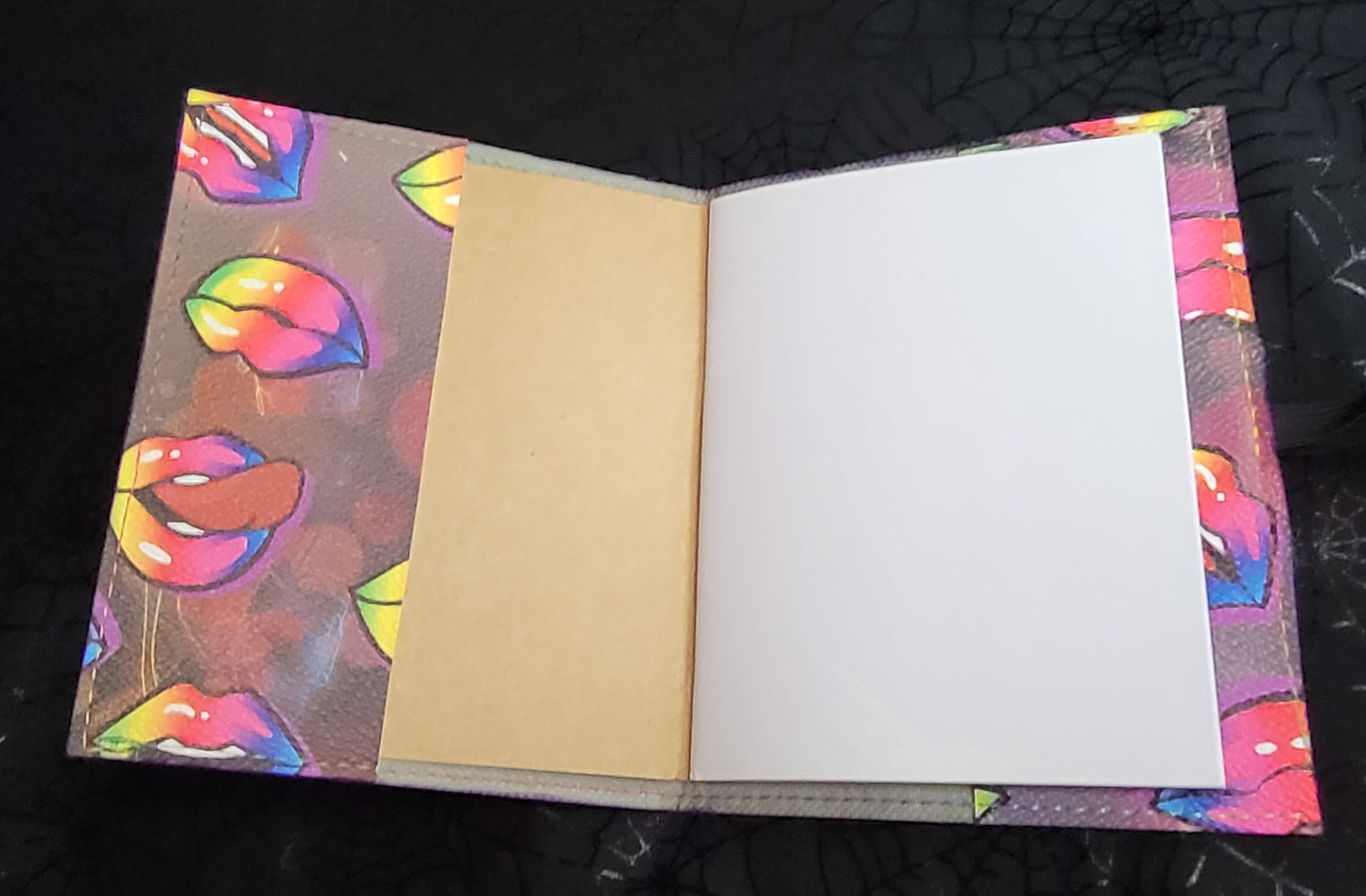 Rainbow Lips Notebook Cover