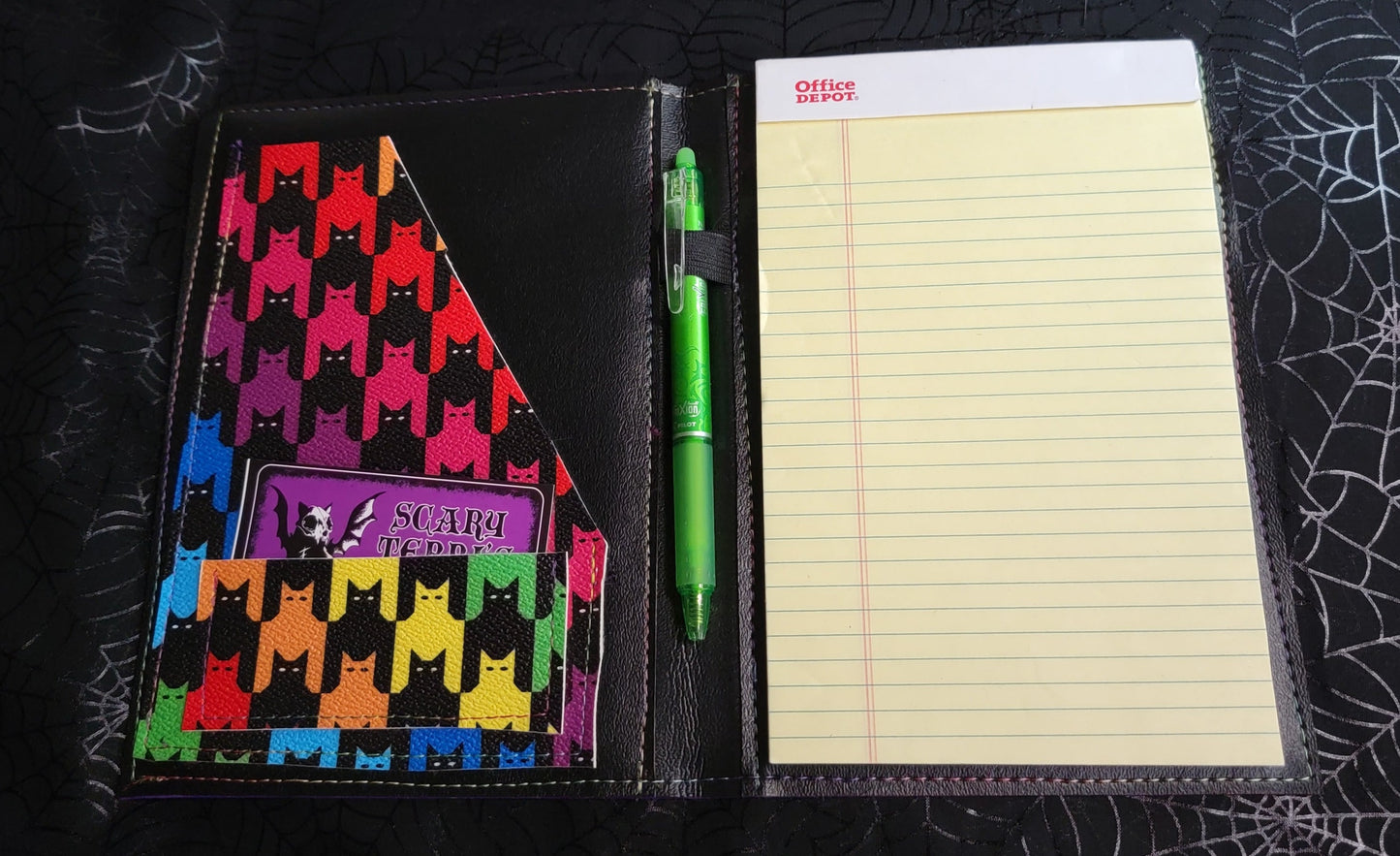 Rainbow Meowstooth Mini Legal Pad Cover