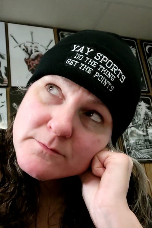 "YAY SPORTS DO THE THING GET THE POINTS" Beanie