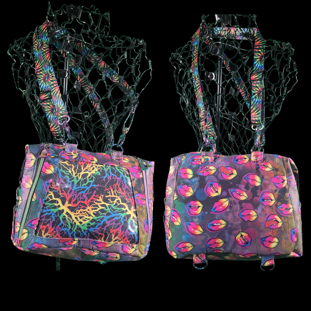 Rainbow Lips ITA Convertible Purse