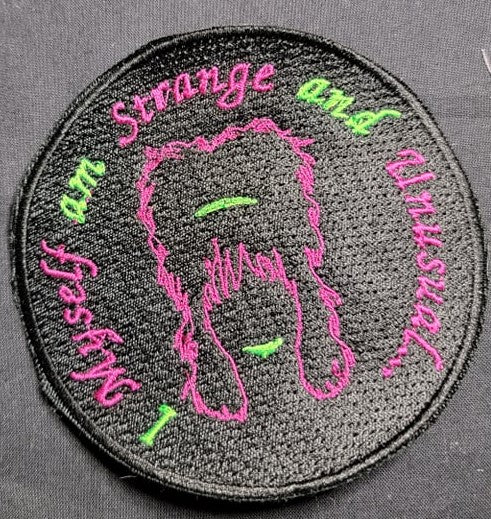 Beetlejuice inspired Lydia Deetz embroidery patch