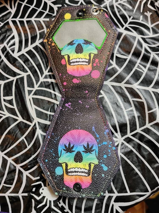 420 Skull Coffin Coin Purse Keychain