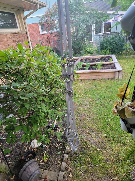 Ready to Ship Double Medium Bondage Plant Hanger Gray