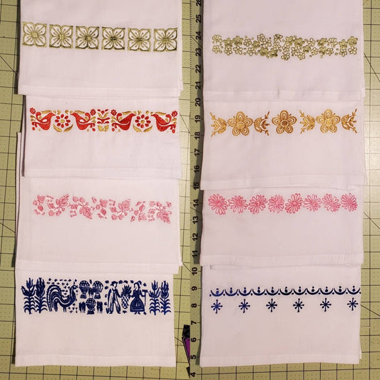 Set of 2 Vintage Pyrex Inspired Tea Towels (multiple designs available)