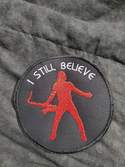 Lost Boys inspired I Still Believe Patch with Sexy Sax Man 4" Embroidery Patch